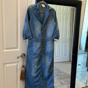 Faded Chambray denim midaxi dress Spring/Summer